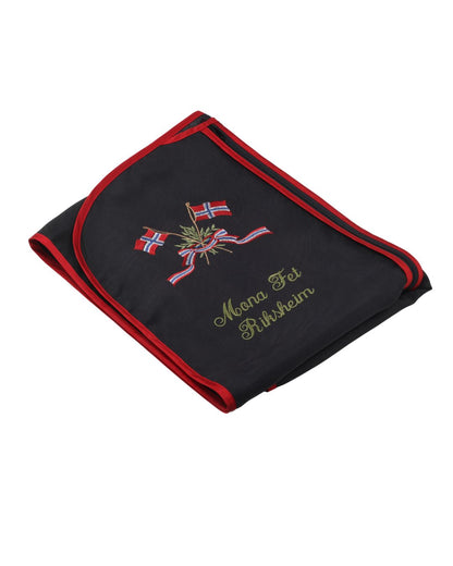 Bunadspose m/flagg dame
