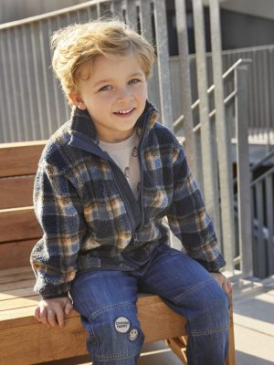 Minymo - Teddy Jacket AOP w. Lining