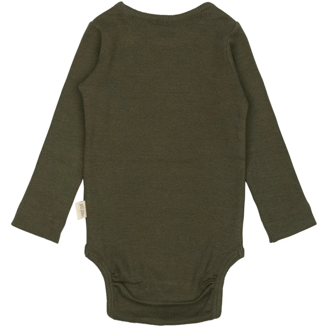 Body L/S Modal green leaf - Bilde 2