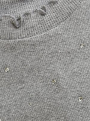 Creamie - T-shirt LS Rib m/hals