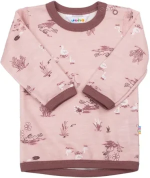 Joha Ull/bambus blouse w/long sleeves