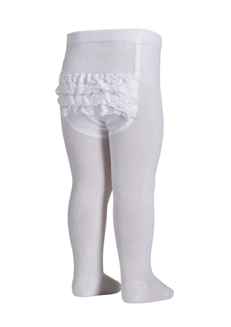 MP Cotton tights - lace white