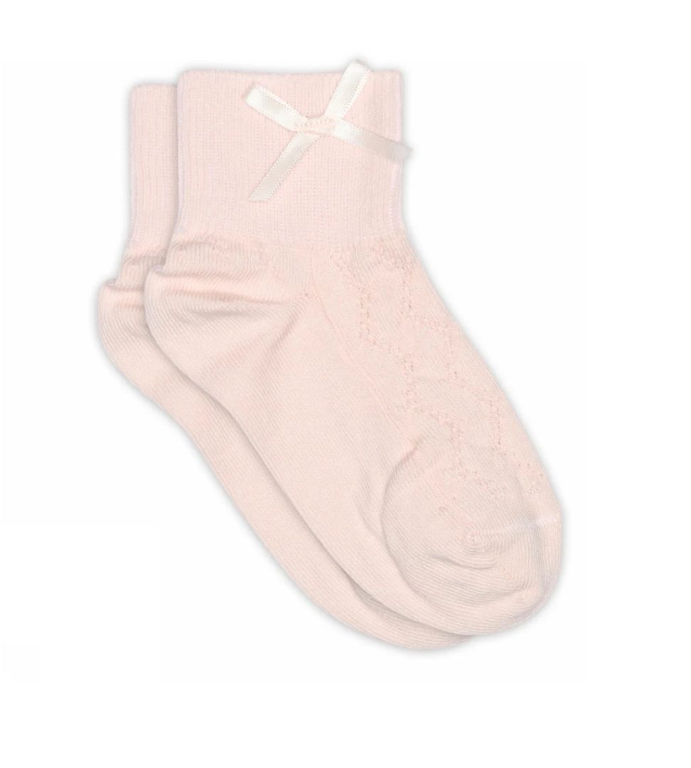 MP Una short sock - bow cherry blossom