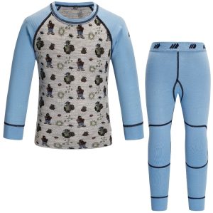 K Månelyst ullsett - Cloud blue