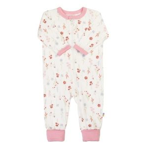 Joha Nightsuit w/2in1 foot blomst
