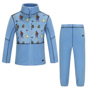 K Alvdal Microfleece sett - Cloud Blue