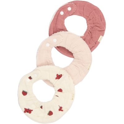 Fabbelab ruffle bib 3pk. Ash rose - Bilde 3