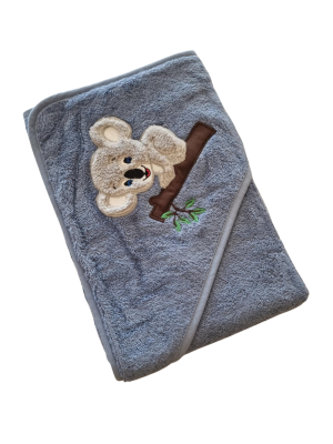 Hettehåndkle baby - Koala mørkeblå