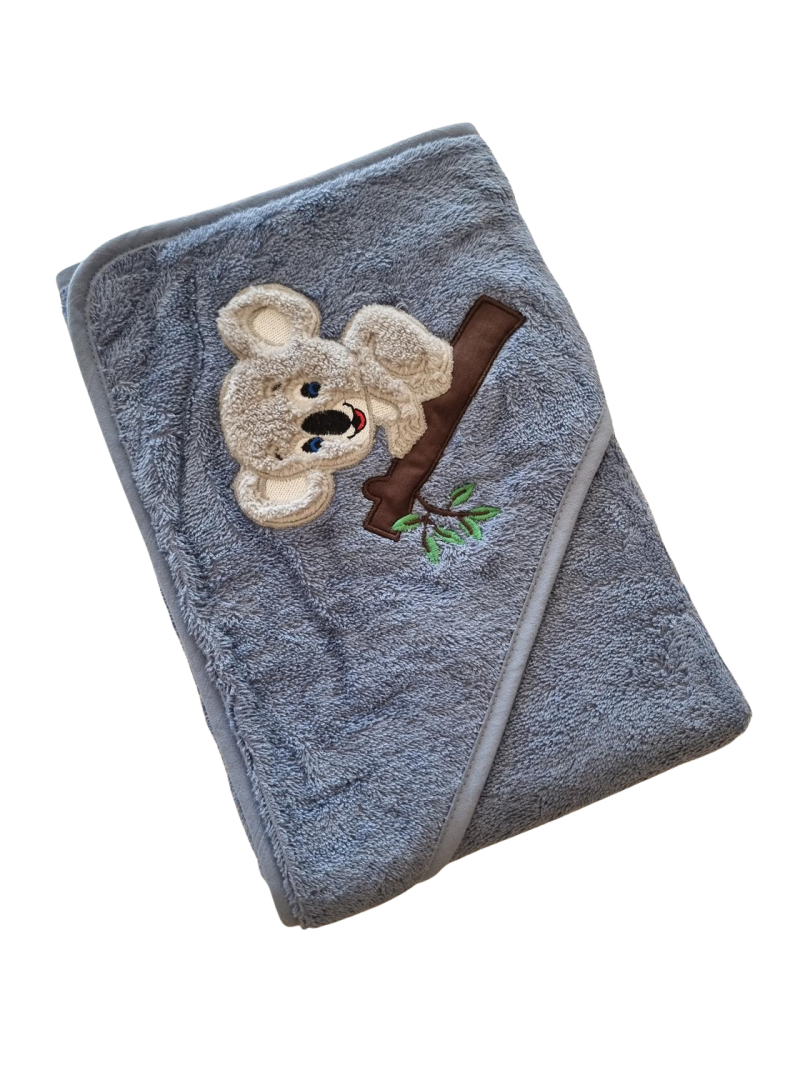 Hettehåndkle baby - Koala mørkeblå