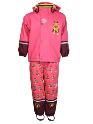 Regnsett Plask Superhelt - Superrosa