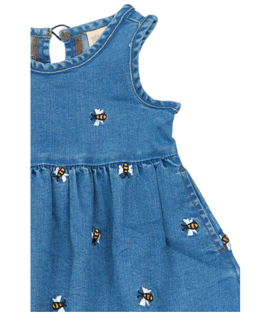 Petit piao denim dress - Bilde 3