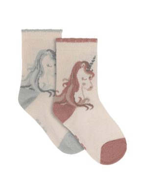 Minymo Socks unicorn 2pk.