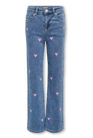KIDS ONLY Juicy wide leg heart jeans