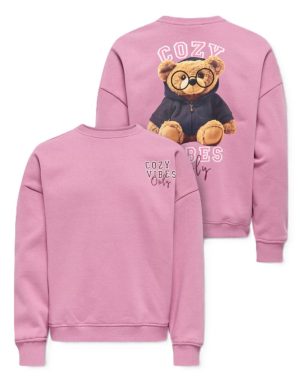 Genser Rosa m Bamse