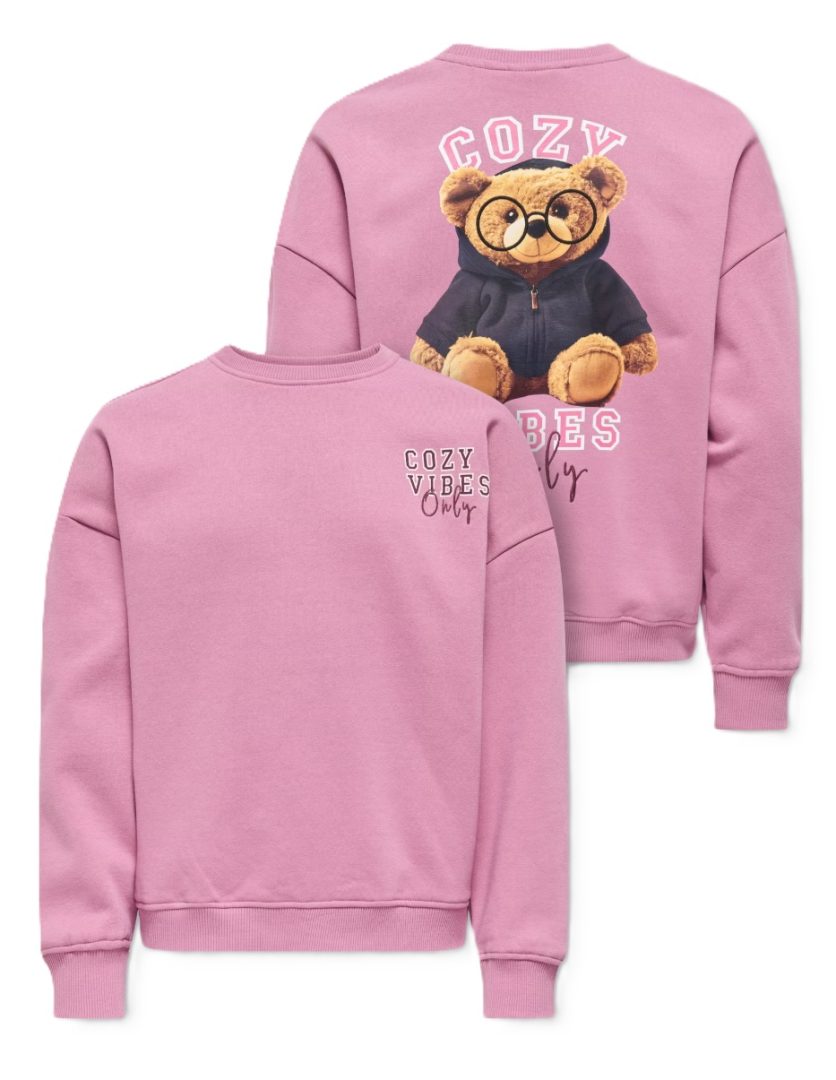 Genser Rosa m Bamse