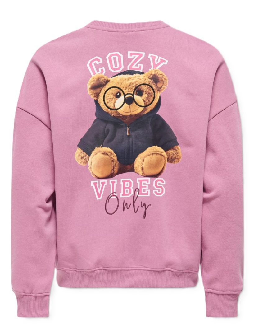Genser Rosa m Bamse - Bilde 3