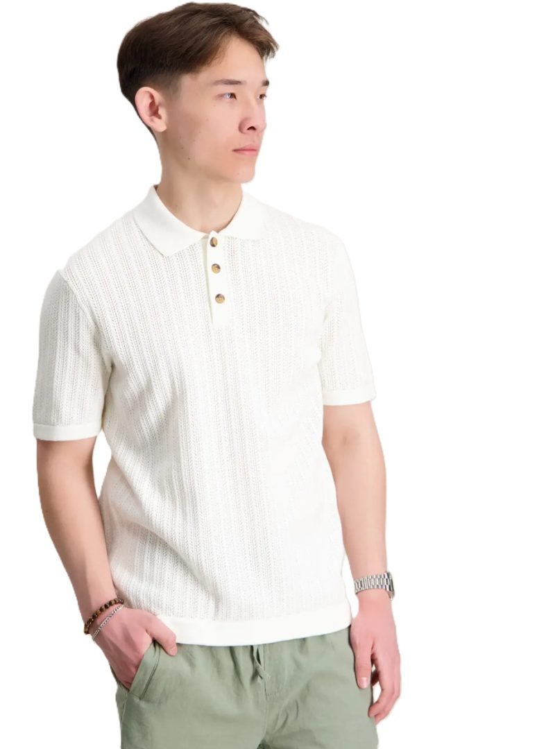 T-shirt polo knit - Bilde 3