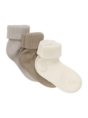 Minymo - Baby 2x2 rib sock (3-pack)