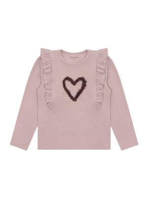 Minymo - T-shirt LS Hjerte