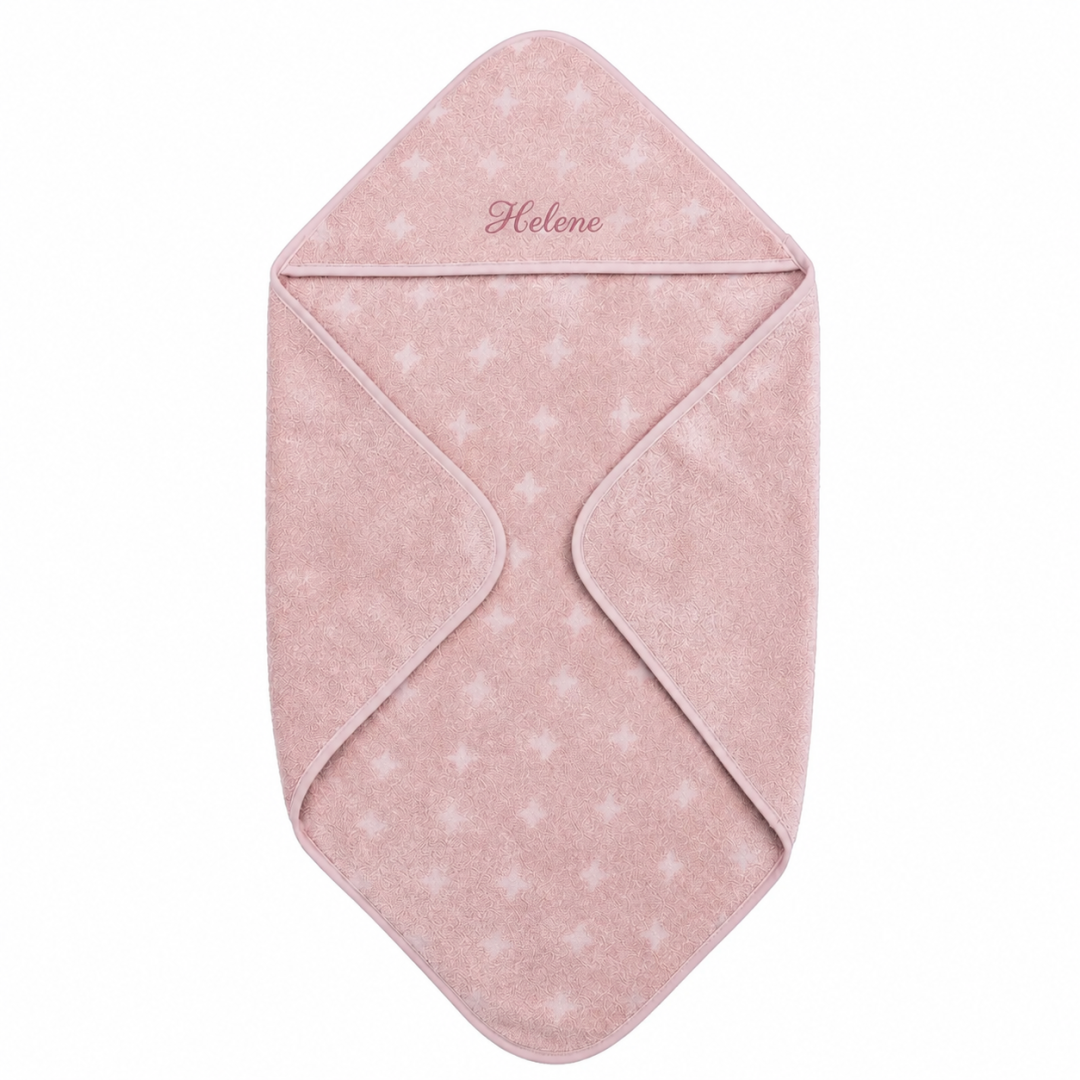 Baby towel hood - 70x70 cm - Nightingale - Bilde 3