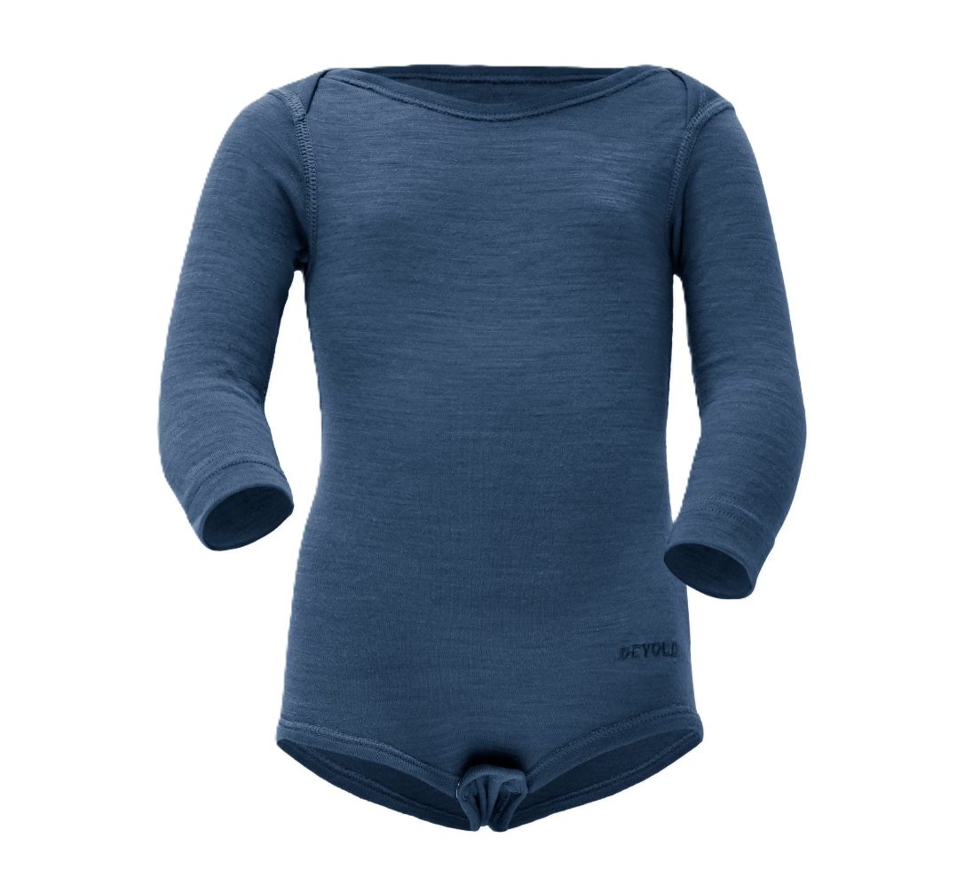 Duo active merino body baby - Berry