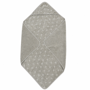 Baby towel hood - 70x70 cm - Mineral green