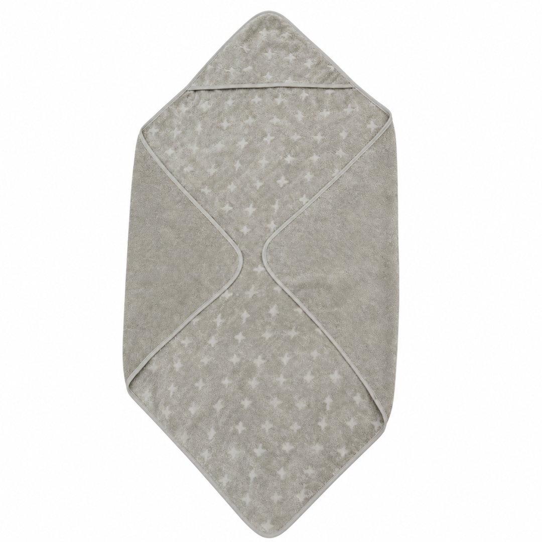 Baby towel hood - 70x70 cm - Mineral green