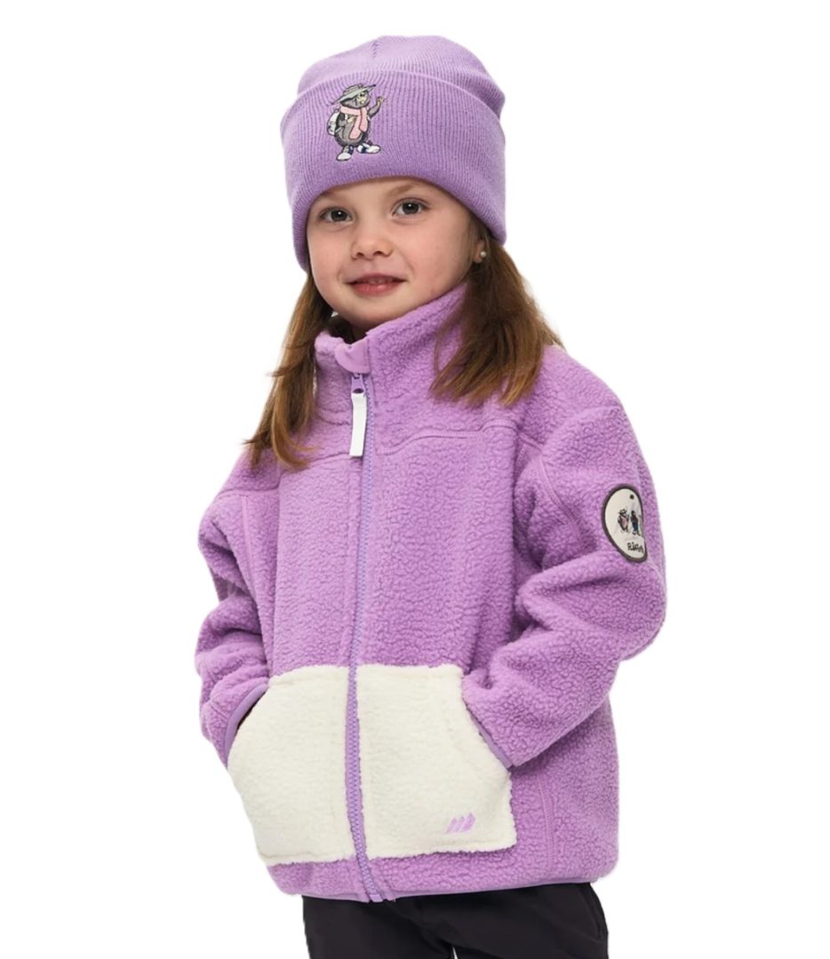 K Østerdalen,pile fleece jacket -African Violet - Bilde 3