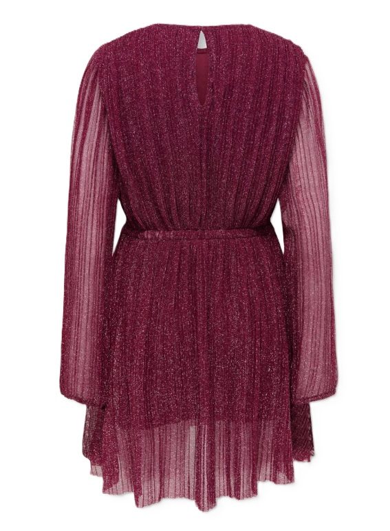 KMGGLAM LS DRESS JRS- Rumba Red Silver Lurex - Bilde 2